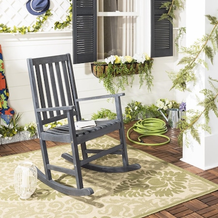 Safavieh Barstow Rocking Chair, Dark Slate Gray PAT6707K